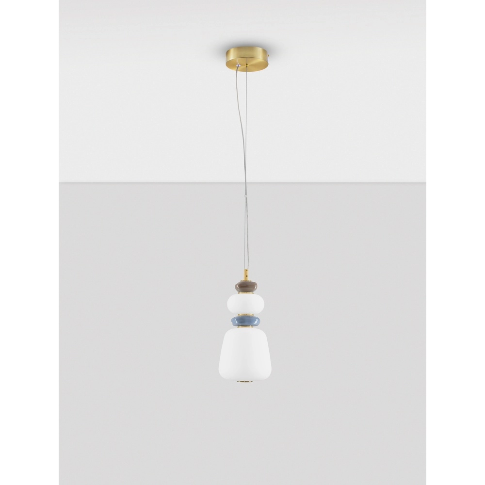 Pendant lamp Palo Gold with white Lyora 5212017483768