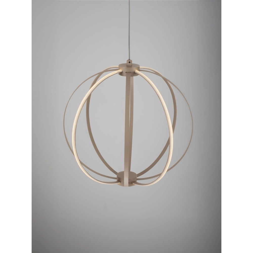 Pendant lamp Brea beige Ø 30cm Lyora 5212017494382