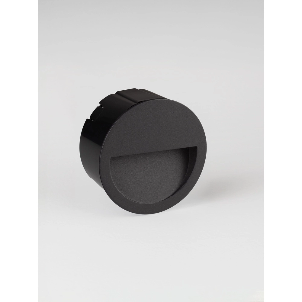 Round recessed wall lamp Sete Black Lyora 5212017497987