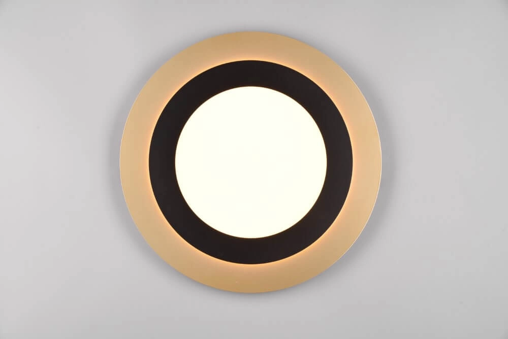 Round design ceiling lamp Morgan black with gold Trio 4017807574425