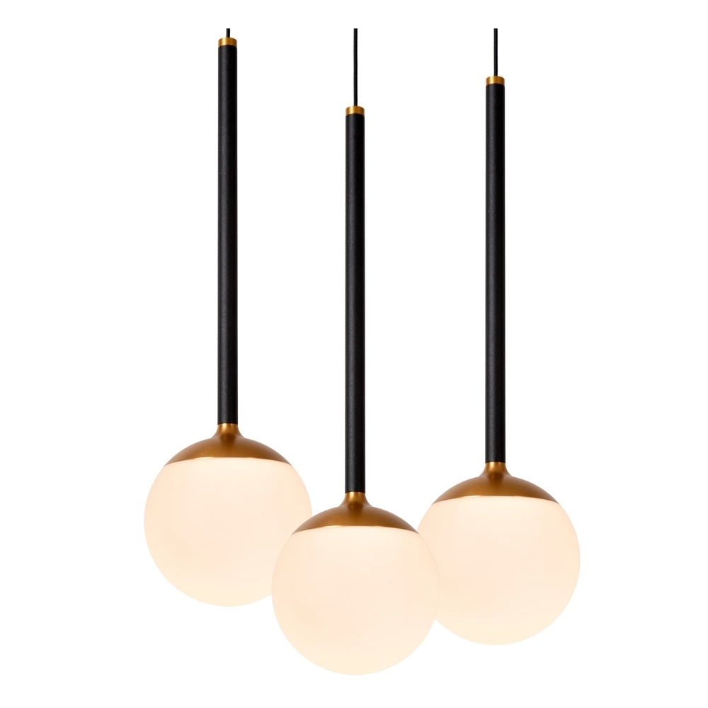 Vide pendant lamp Calina 5-light with white spheres Premium by Lucide 5411212241979