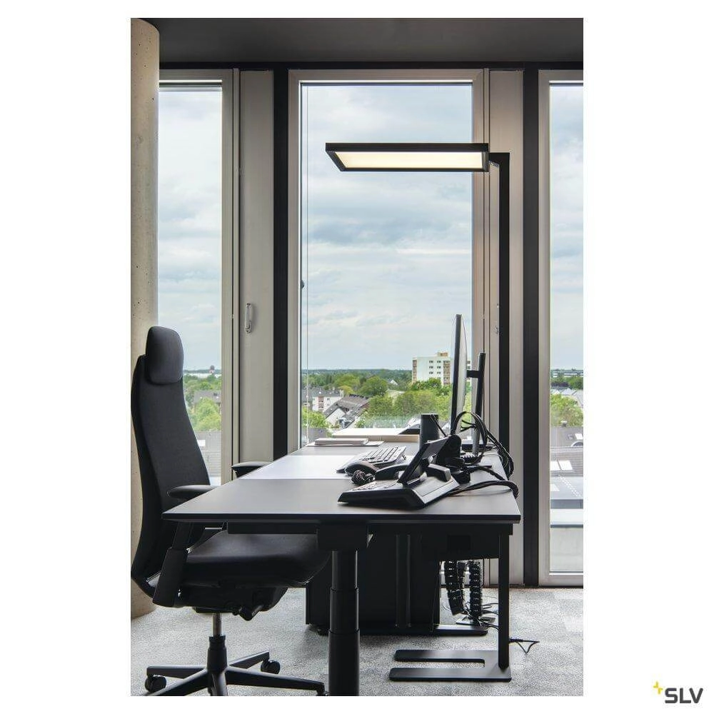 LED floor lamp Worklight office 195cm black SLV 4024163254632
