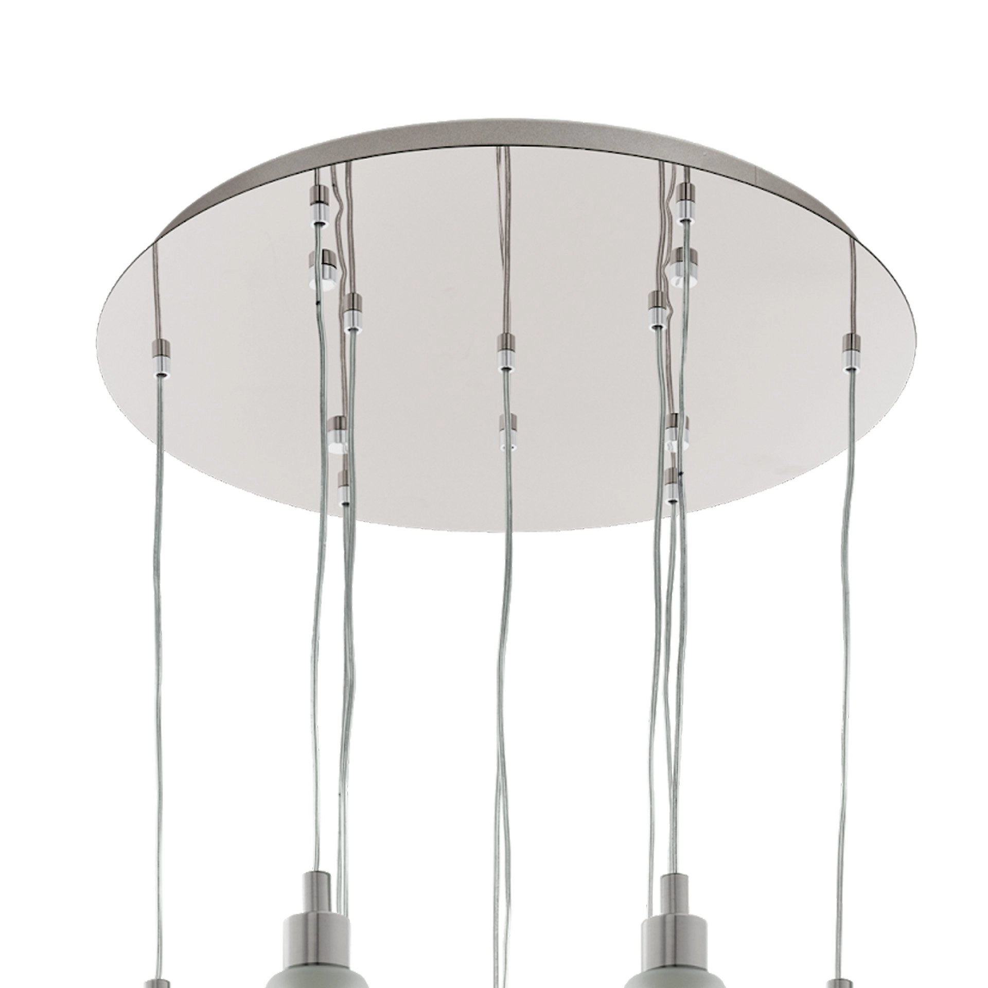 10-light hanging lamp Siracusa nickel Stars of Light 9002759395032