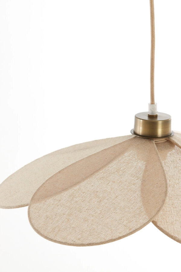 Pendant lamp Fyano flower cream Ø 46cm Light & Living 8717807706685