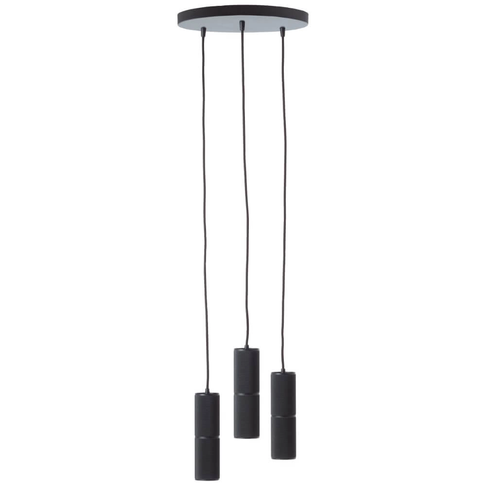 3-light pendant lamp Marty Ø 30cm black Brilliant 4004353438264