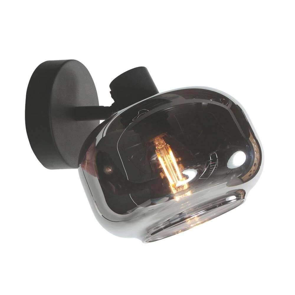 Black ceiling lamp Tenebris ankle