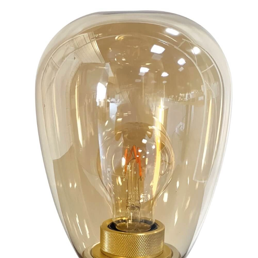 Table lamp Reflexion Ø 15cm - with amber glass Steinhauer 8712746171013