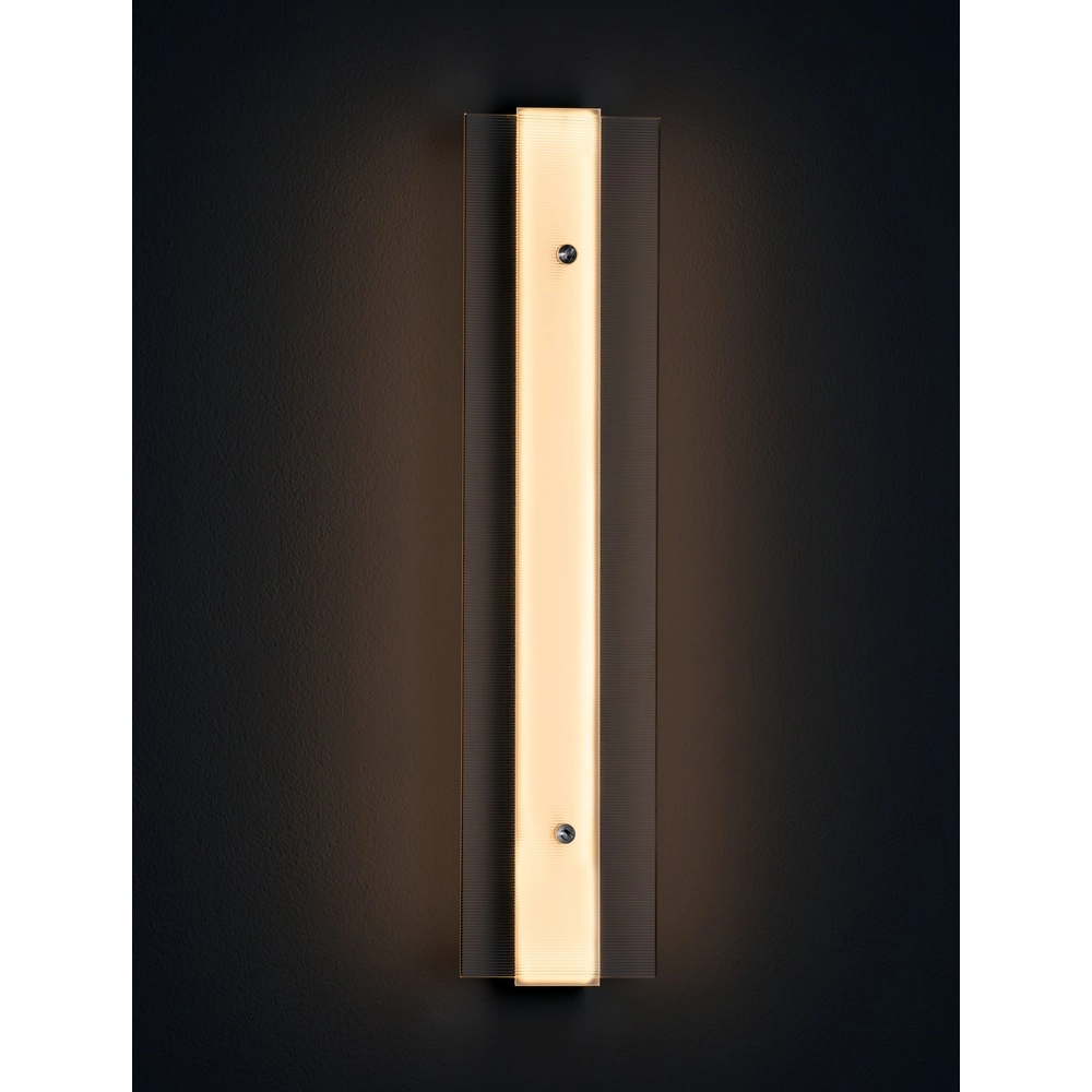 Design wall lamp Pauline silver with glass Lyora 5212017445414