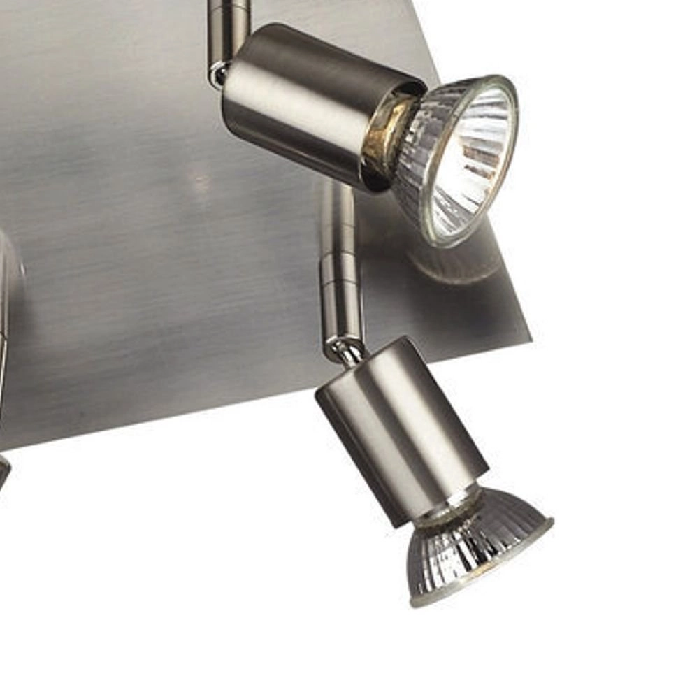 Ceiling spot Carrea 4-light stainless steel Philips 5413987234385