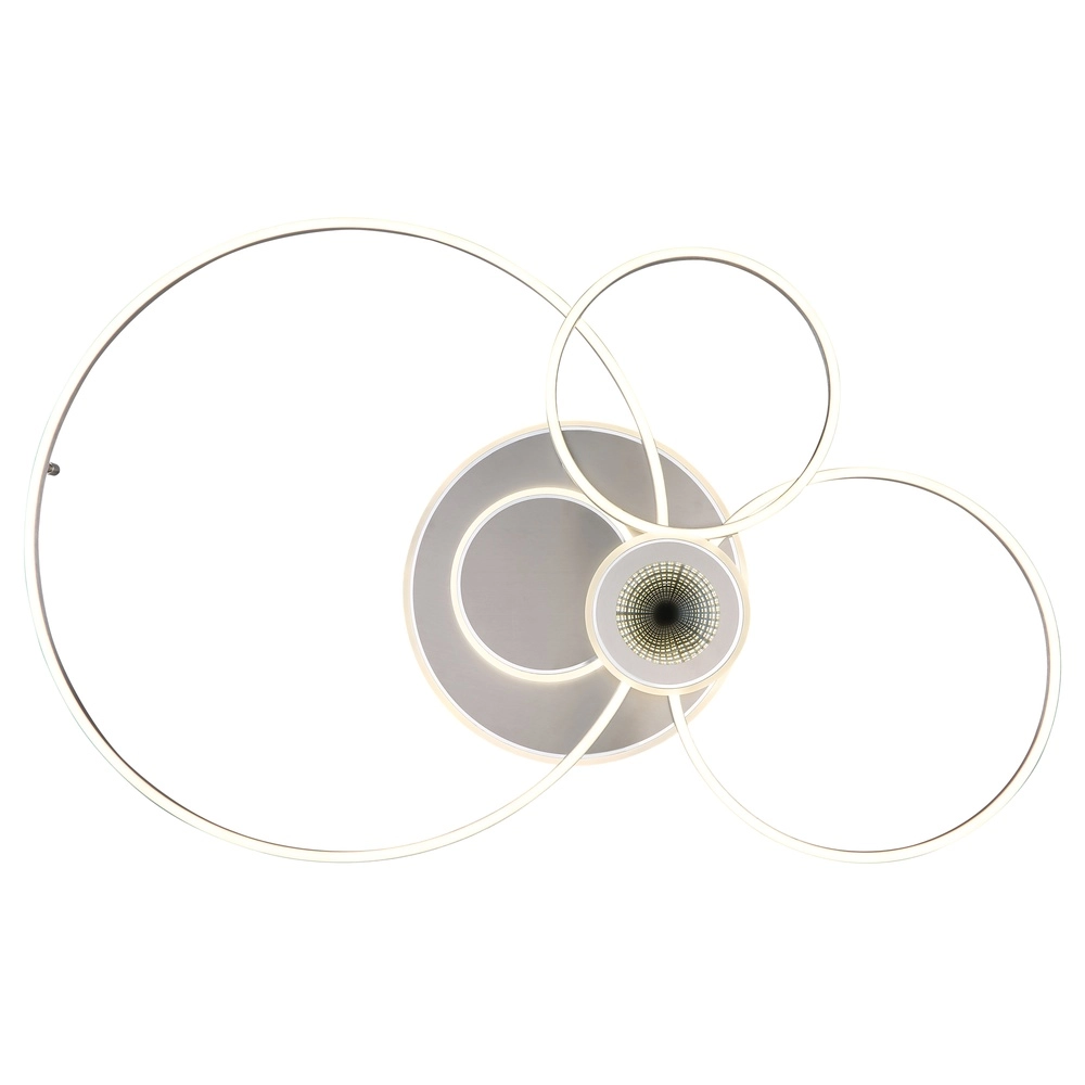 Silver Grey Ceiling Lamp Beltran Design Globo 9007371583690