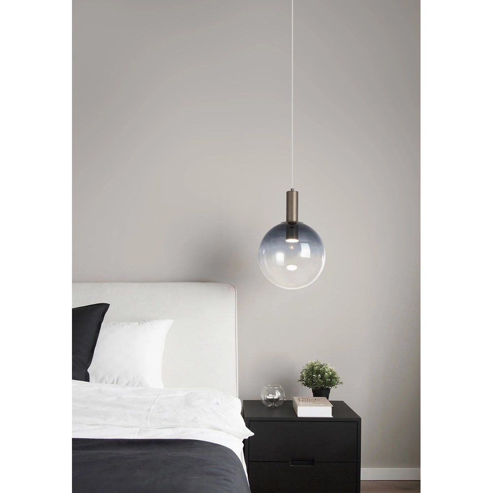 Design pendant lamp Ombre smoke glass Searchlight 5053423297842