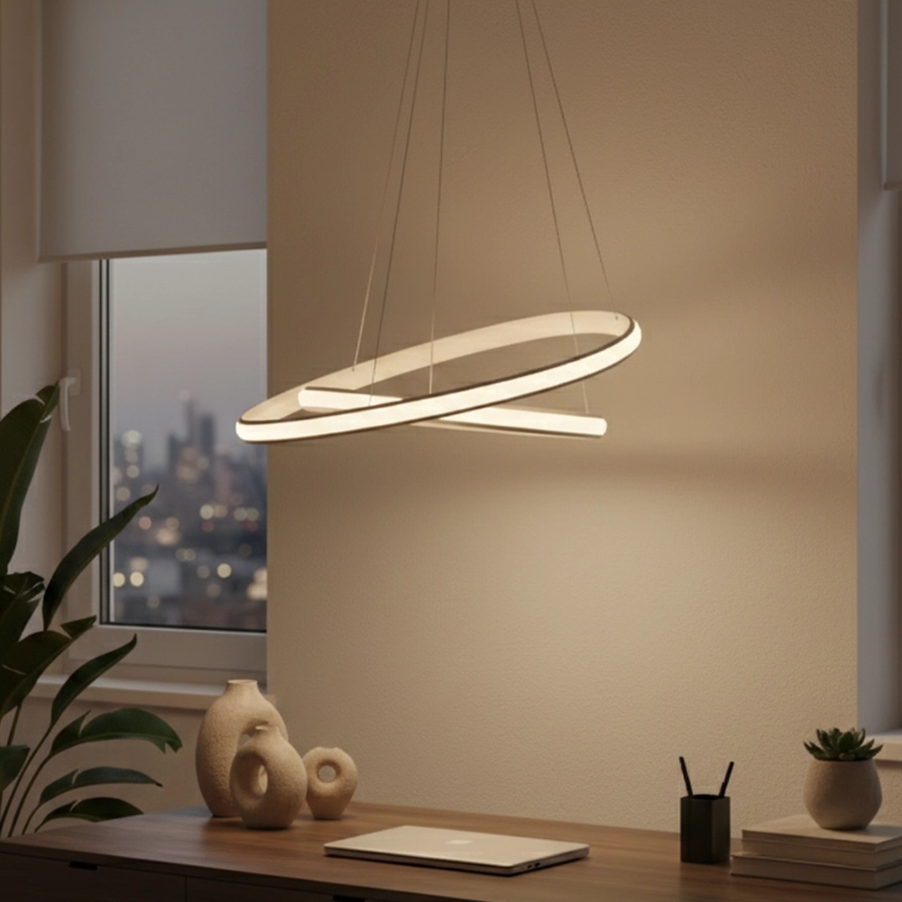Design pendant lamp Aries white Ø 59cm