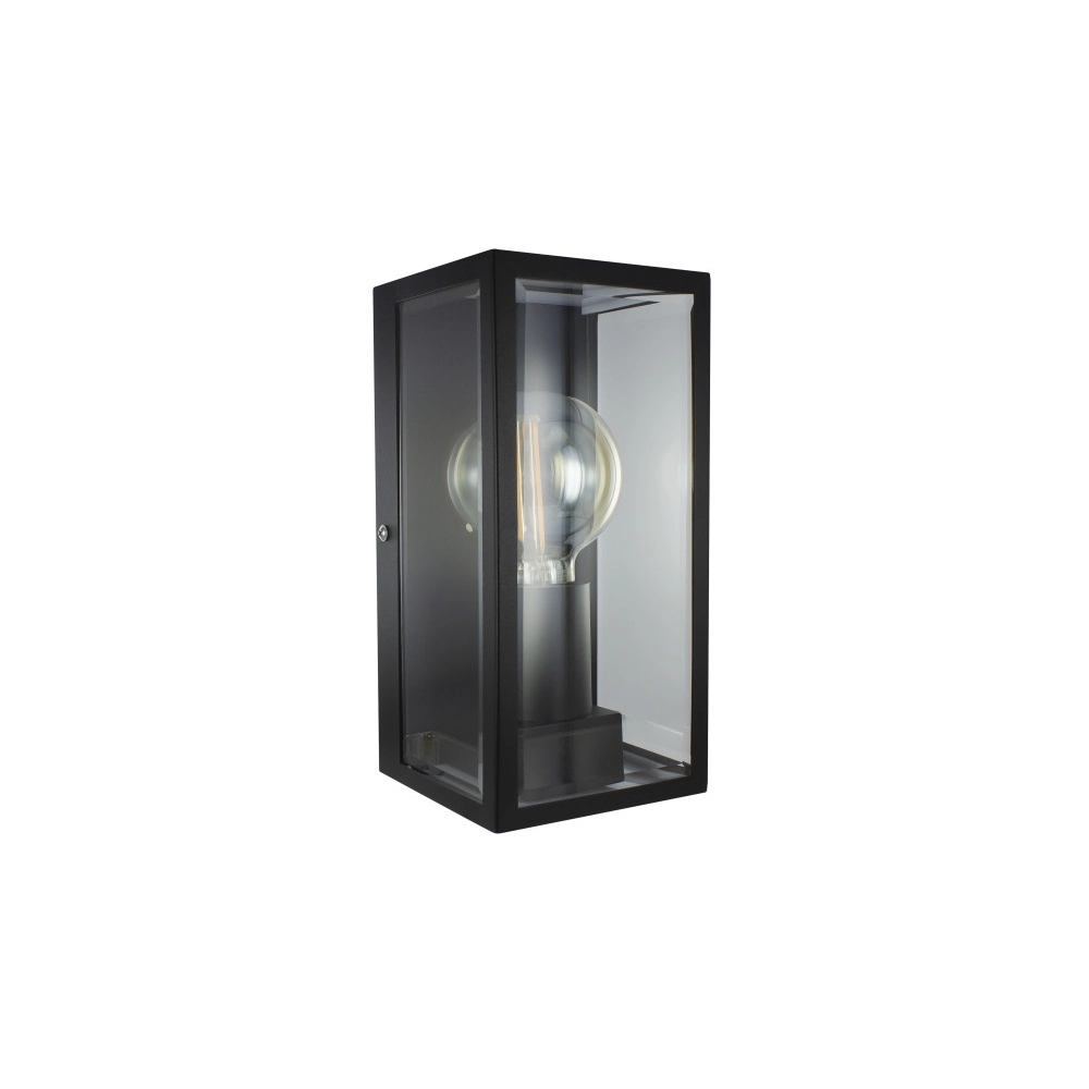 Black outdoor lamp Prato E27 - glass Lyora 5055788268765
