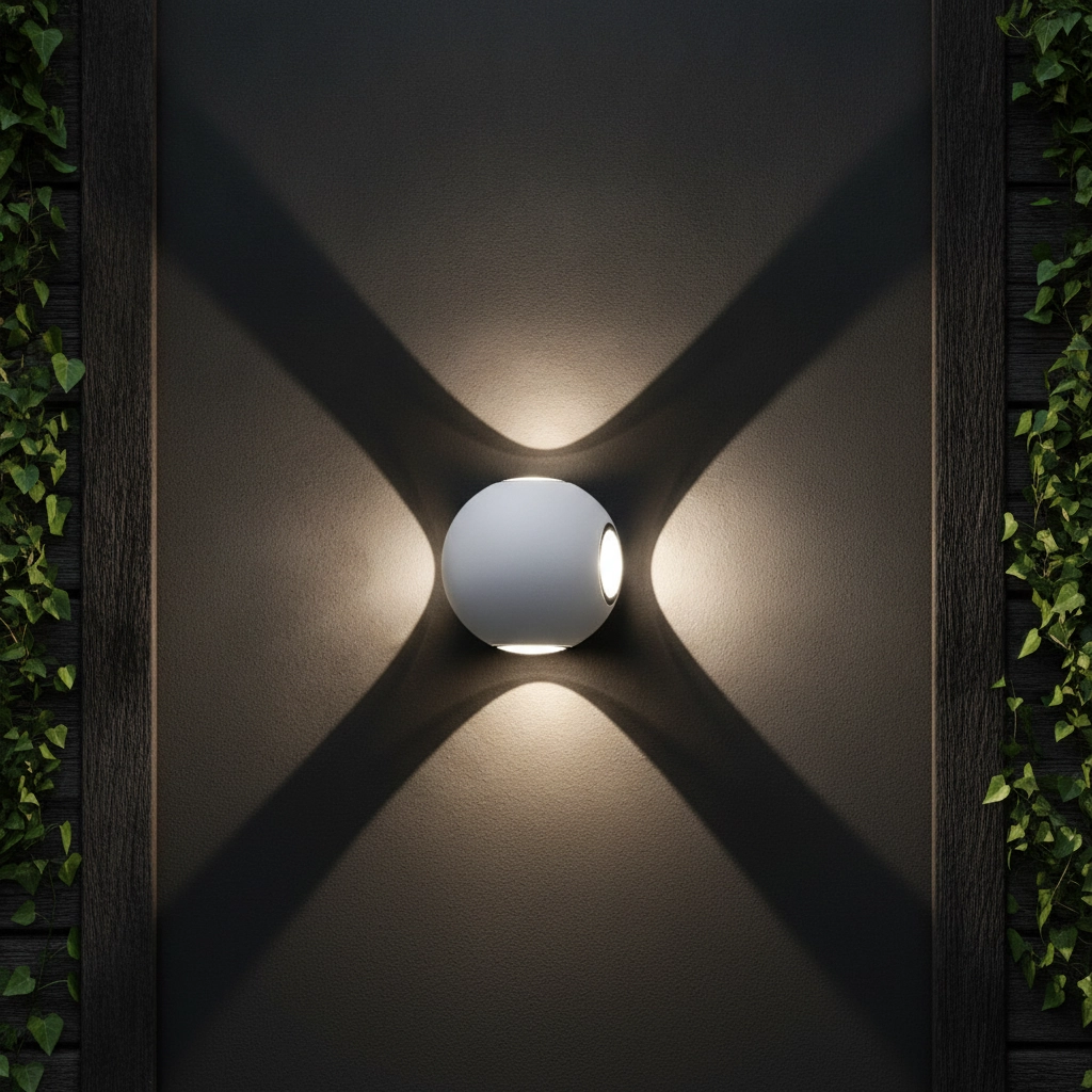 Unique wall lamp Como 4-light white