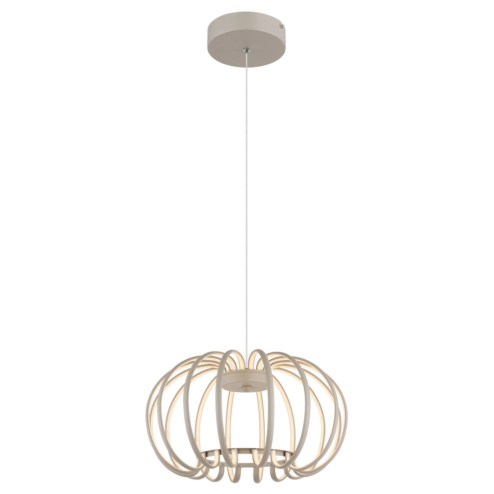 Pendant lamp Ribbon sand brown Globo 9007371578306