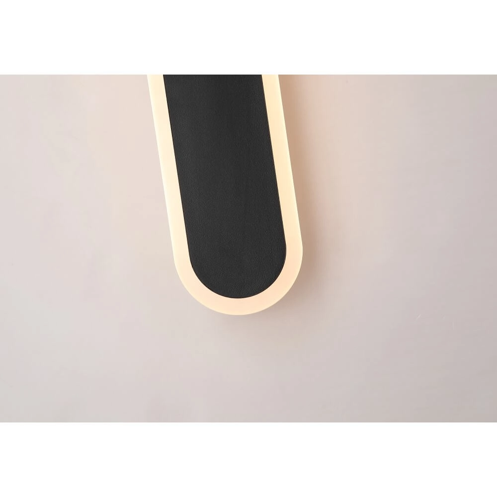 Design wall lamp Bordo black 90cm Searchlight 5053423272009