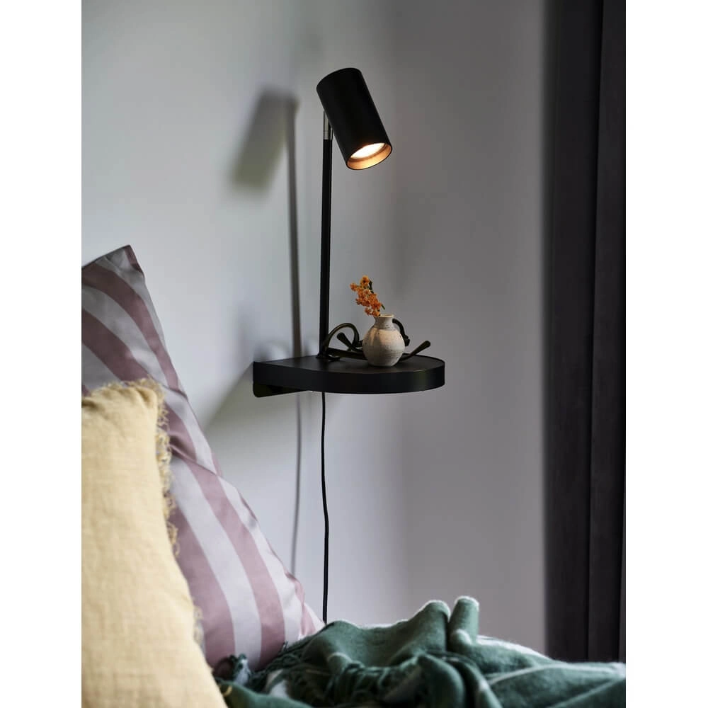Black wall lamp Cody with USB connection Nordlux 5704924005114