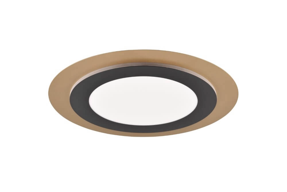 Round design ceiling lamp Morgan black with gold Trio 4017807574425