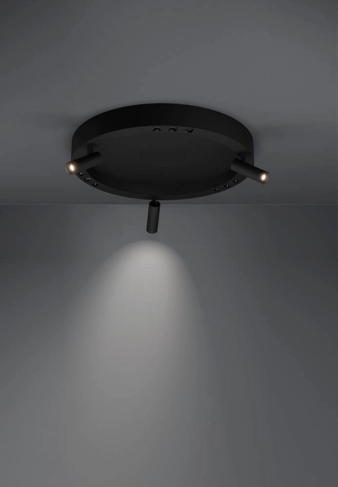 Black LED ceiling lamp Bruscoli Ø 60cm Stars of Light 9008606221165