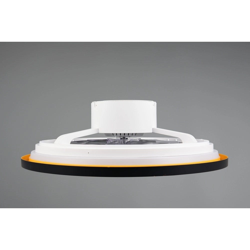Ceiling fan Varpula black with gold Trio 4017807688597