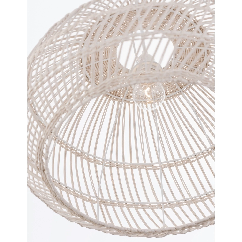White pendant lamp Melody Ø 50.5cm Lyora 5212017416605
