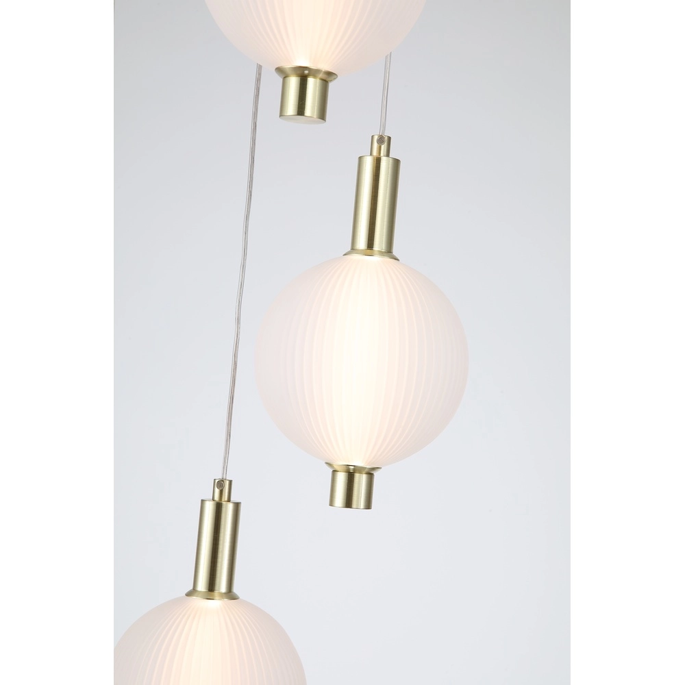 Design pendant lamp Luminique 5-light Searchlight 5053423297040