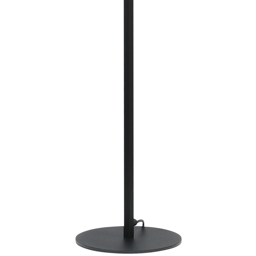 Black floor lamp Venus 175cm with brown lampshade Masterlight 8718121204321