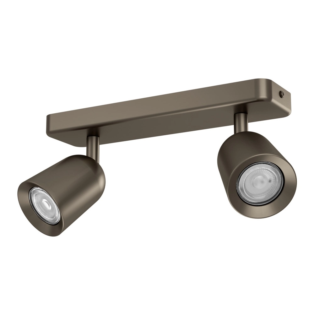 Surface-mounted spot Camaldoli 2-light bronze