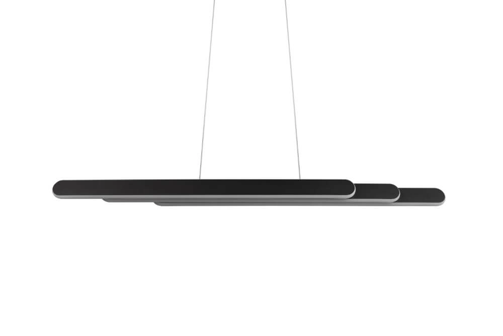 Hanging lamp Helios 130cm black