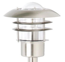Stainless steel floor lamp Terrence Brilliant 4004353078477