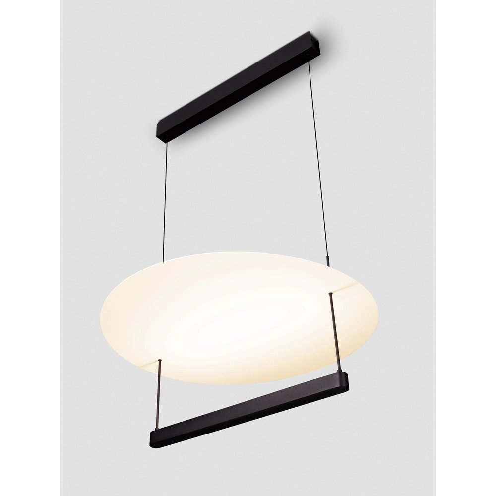 Design pendant lamp Diona Ø 60cm black with white