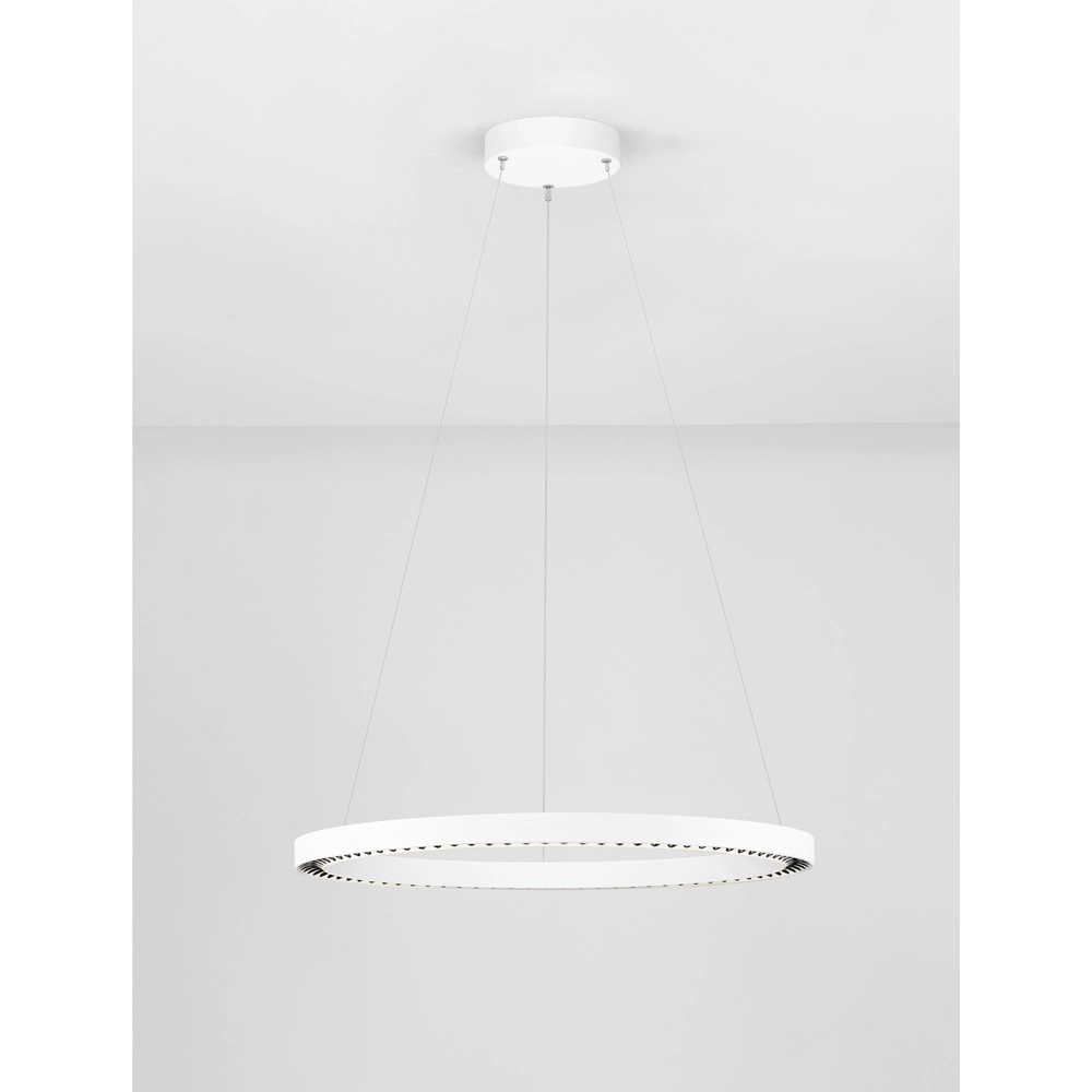 Round pendant lamp Deos white Lyora 5212017463739