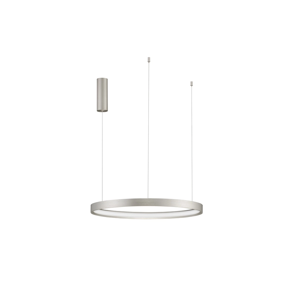 Round pendant lamp Perrine silver grey Ø 60cm Lyora 5212017438430