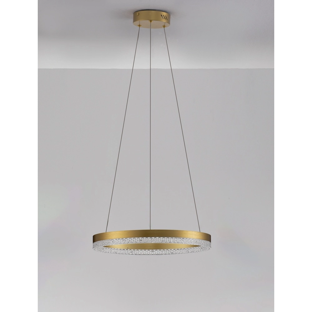 Pendant lamp Adria gold Ø 40cm Lyora 5212017443779