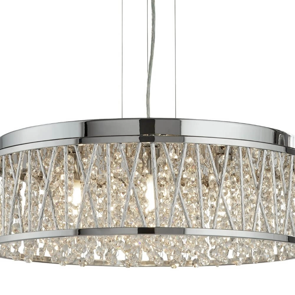 Designer pendant lamp Elise Ø 48cm Searchlight 5053423101200