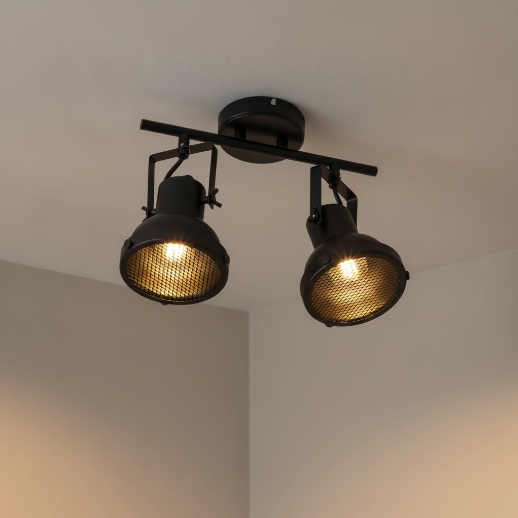 Ceiling lamp Ruvi 2-light black