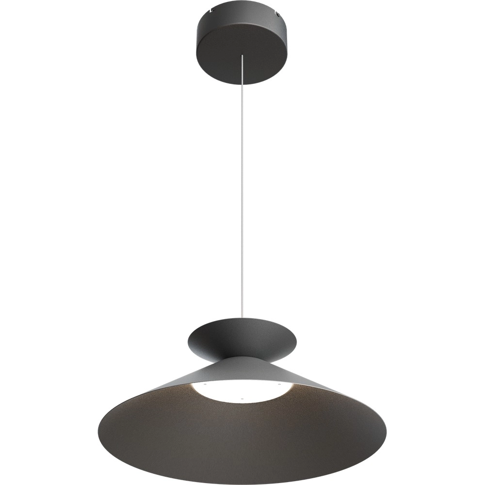 Pendant lamp Ceppo black Ø 45cm with uplight