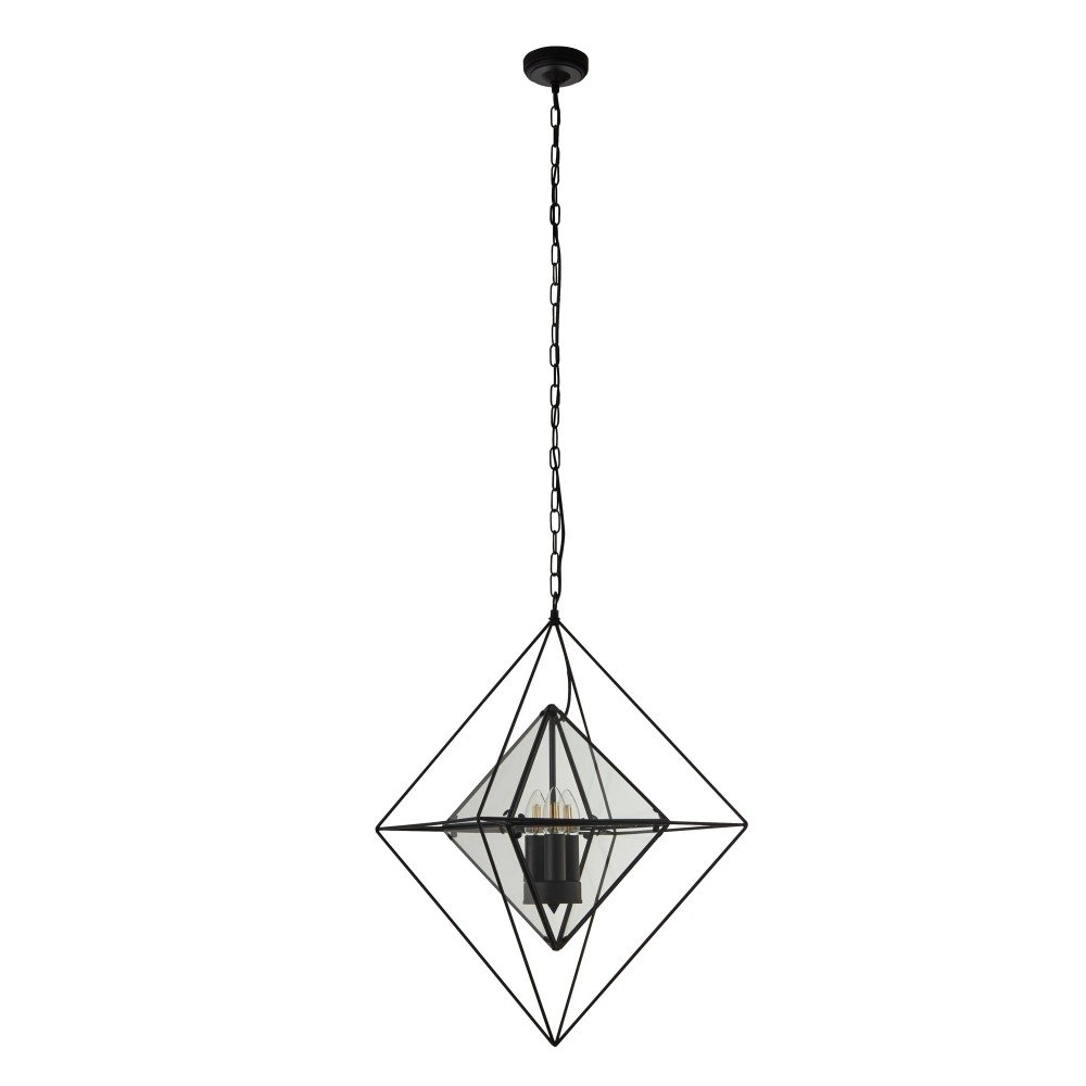 Black pendant lamp Diamond Searchlight 5053423159416
