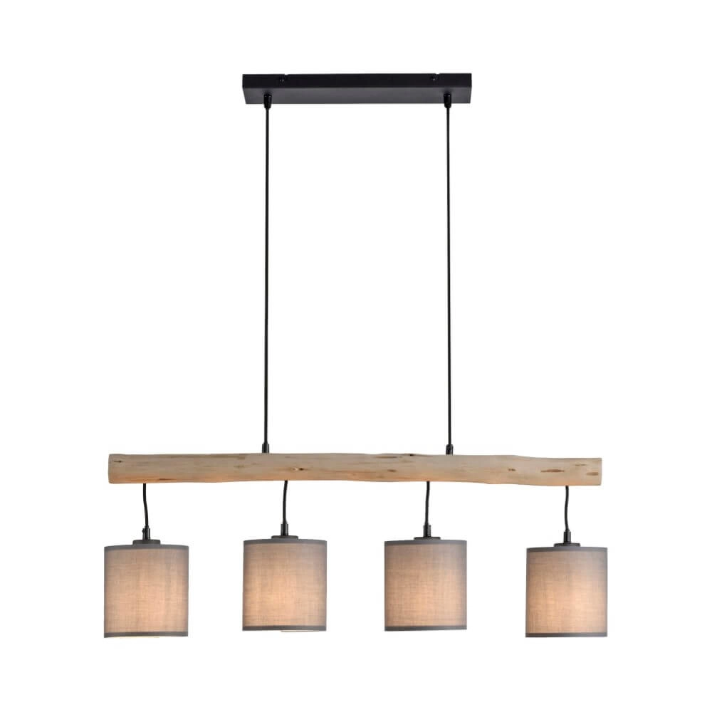Country Pendant Lamp Green Tribu Taupe Just Light 4043689995171
