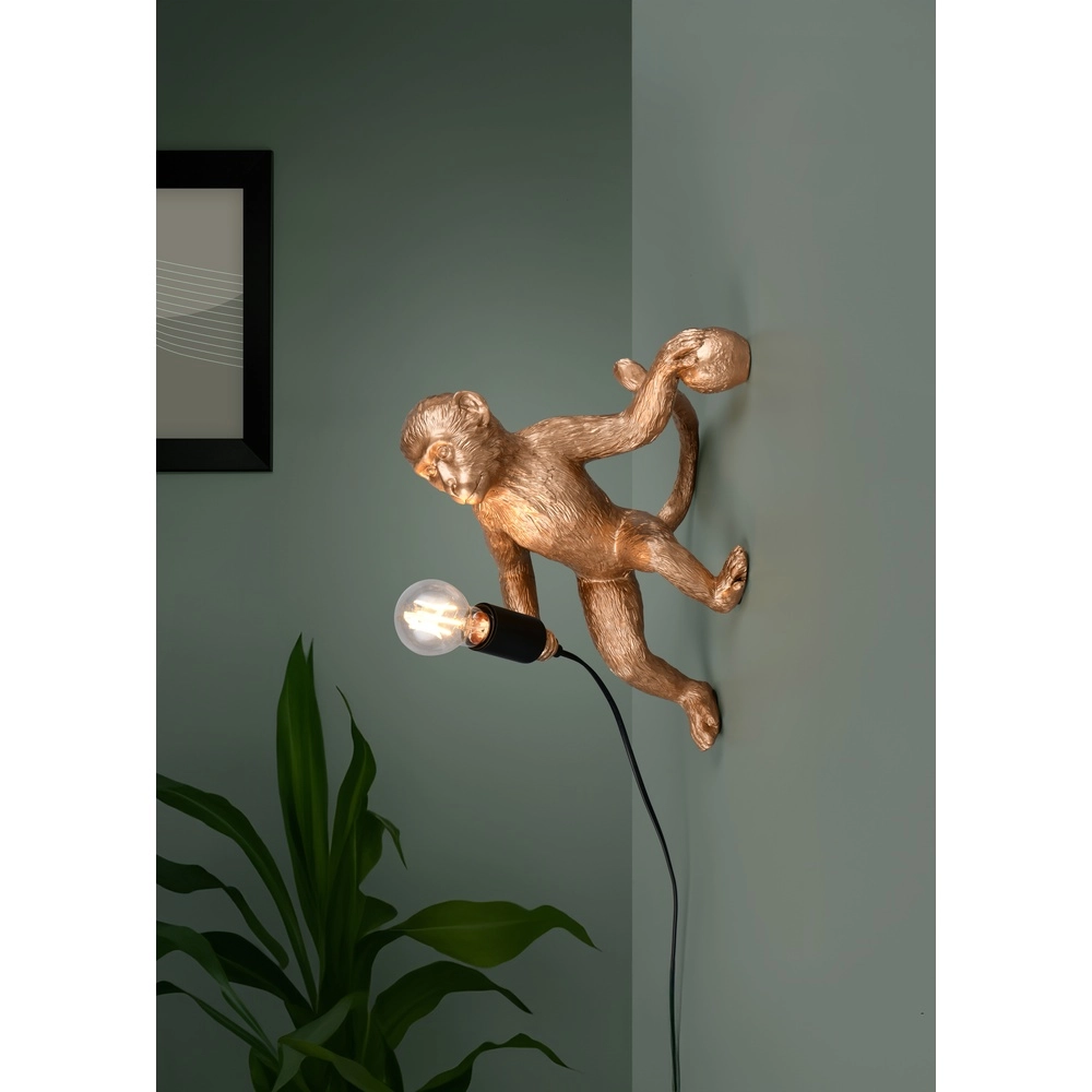 Wall lamp Louy monkey gold Trio 4017807667967