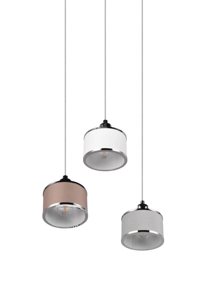 3-light pendant lamp Kaprun round Ø 29cm Trio 4017807581164