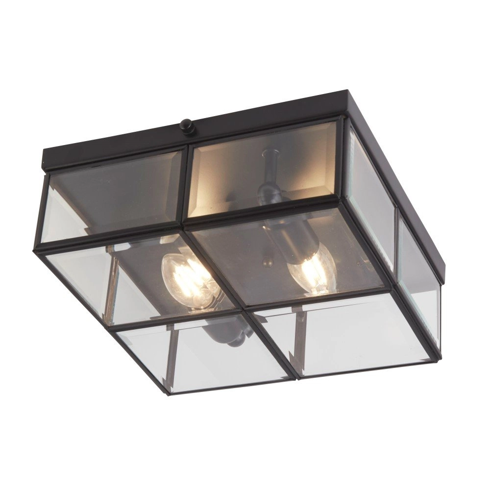Black ceiling lamp Flush