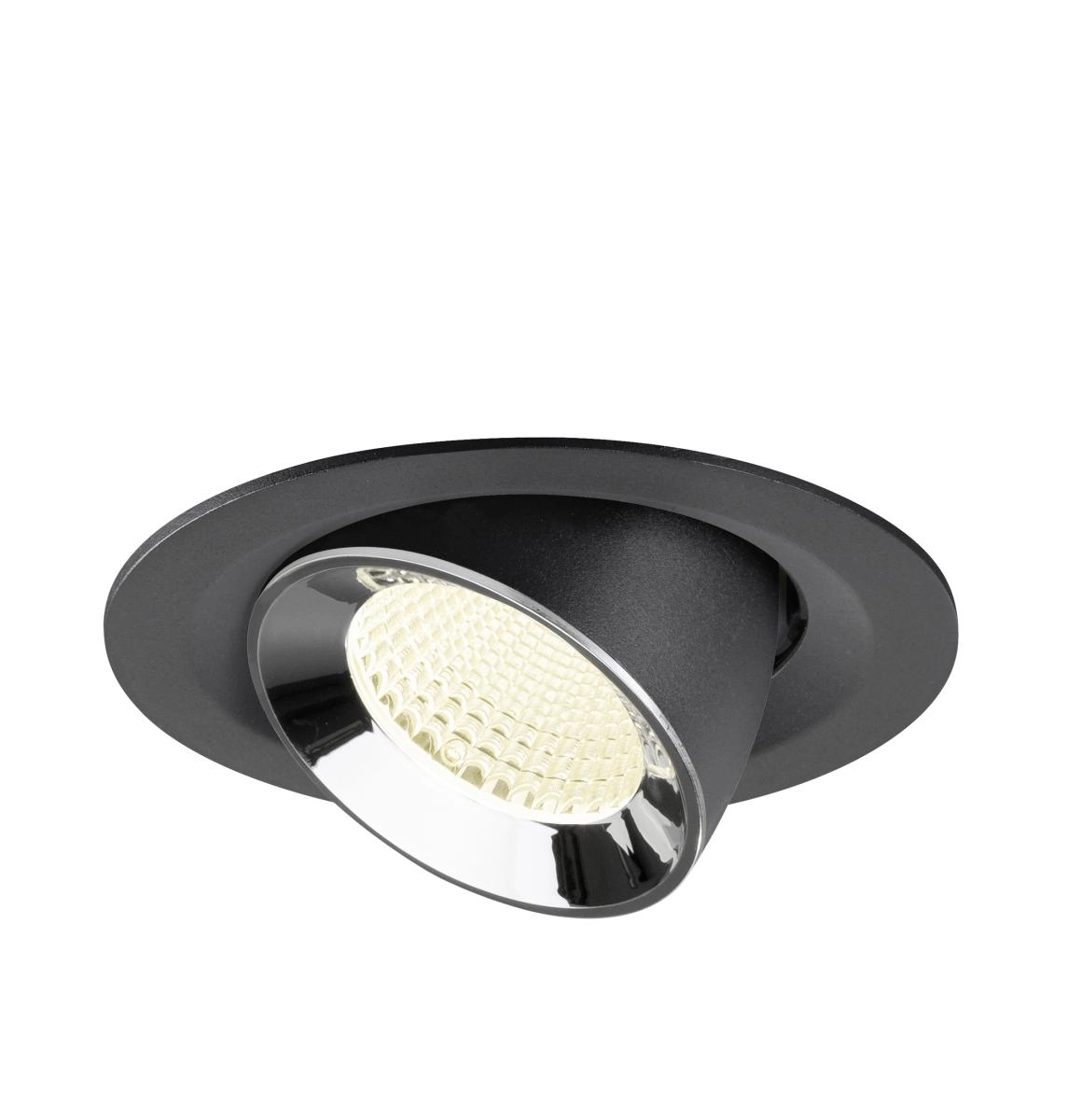 Recessed spotlight Numinos Gimble M black/chrome 4000K - 40deg SLV 4024163311724
