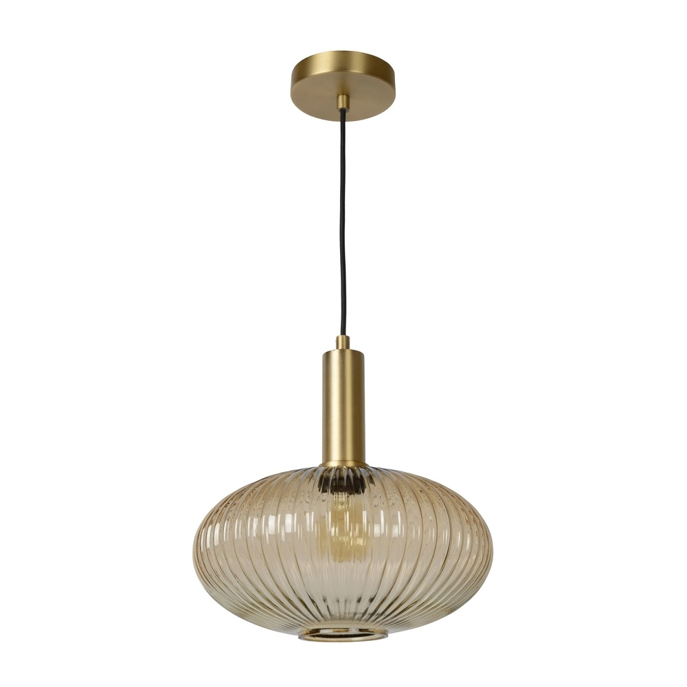 Pendant lamp Maloto Ø 30cm amber