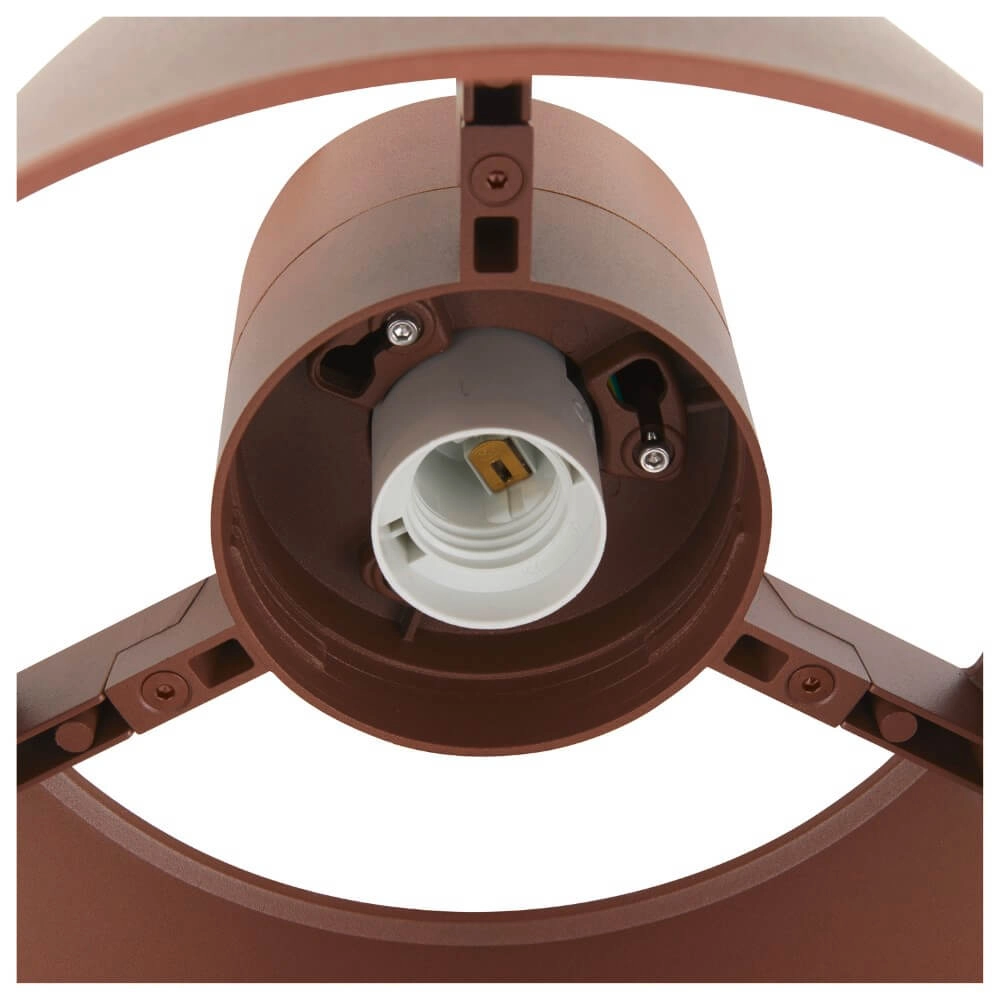 Porch ceiling lamp Photoni rust brown - Ø 25cm SLV 4024163280990