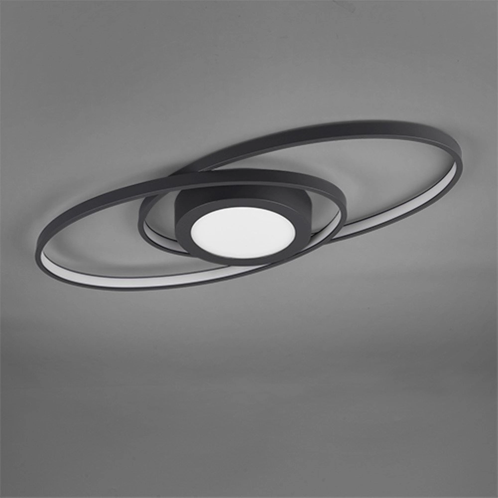 Modern ceiling lamp Galaxy black Trio 4017807446210