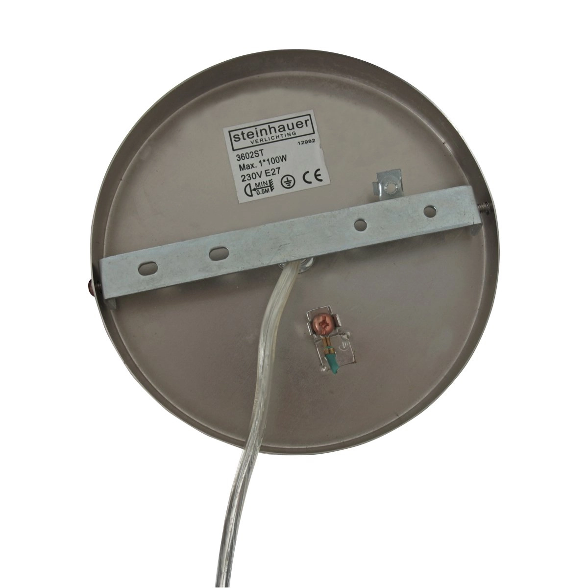 Hanging lamp Sparkled 50cm gray with Taupe velvet Steinhauer 8712746146196