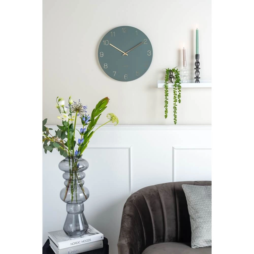 Wall clock Charm green - Ø 40cm Karlsson 8714302692024