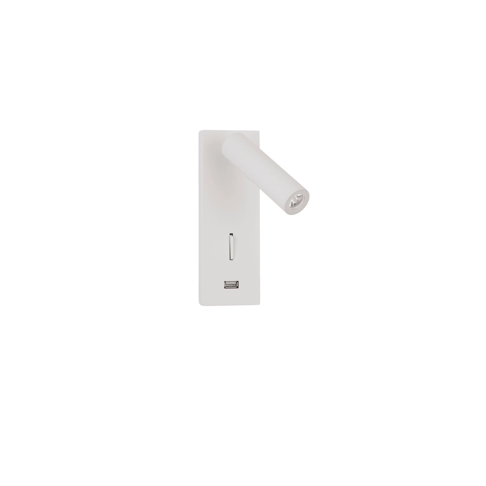 Bedside lamp Fuse White with USB Lyora 5212017423702