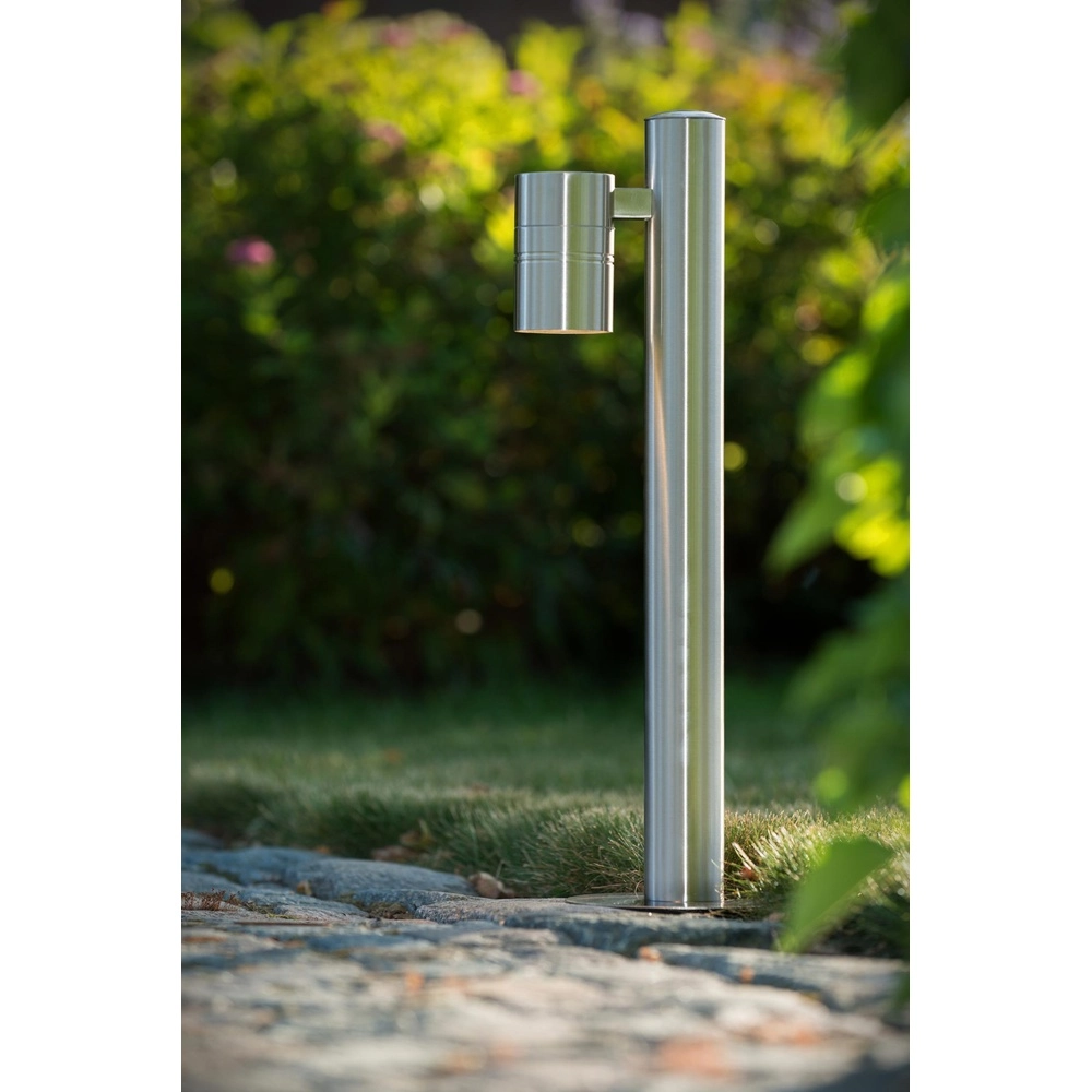 Garden lamp Arne-Led chrome Lucide 5411212143914